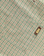 簡約格紋短袖襯衫