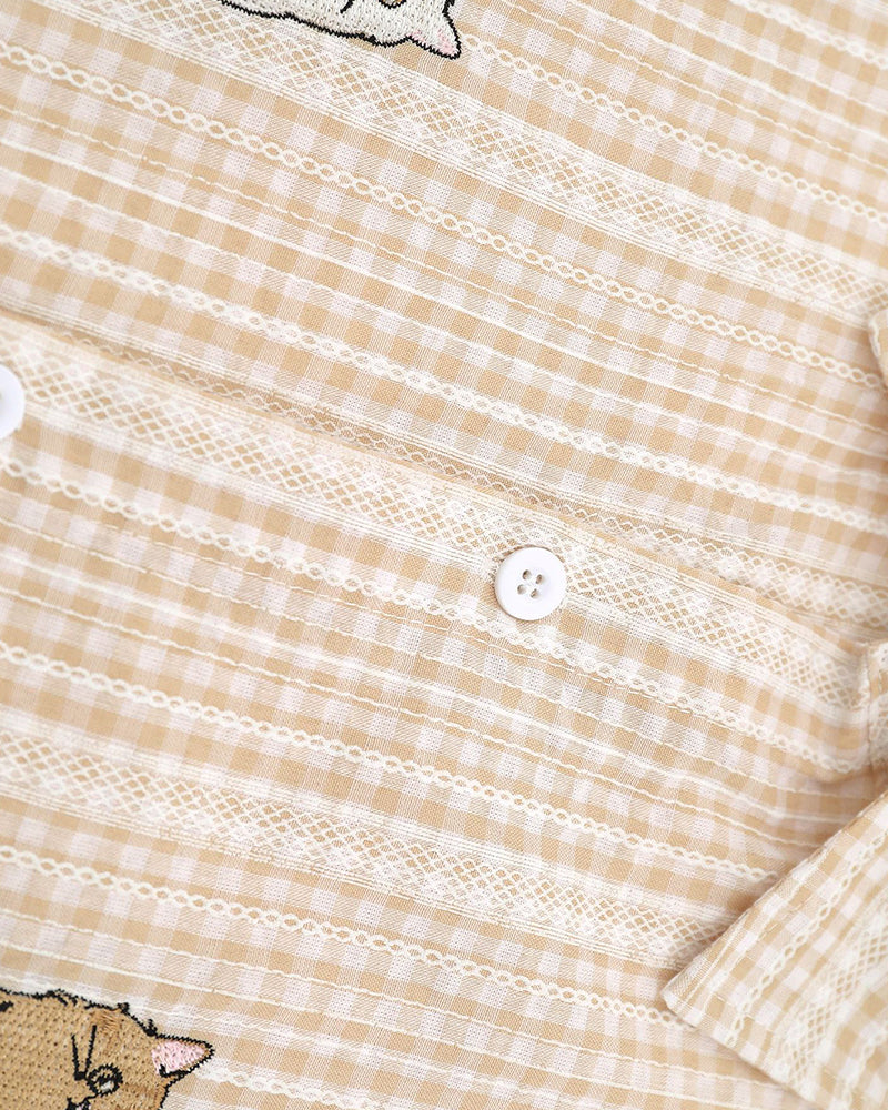 Cute Kitten Short Sleeve Shirt