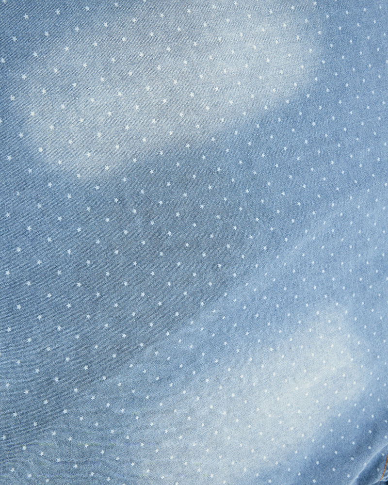 水洗波點短袖襯衫