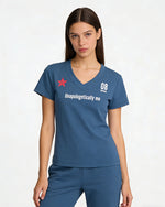 V-neck athletic t-shirt