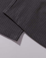 Embroidered striped trousers