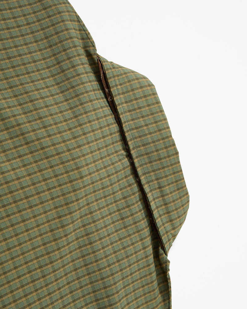 Retro plaid short-sleeved shirt