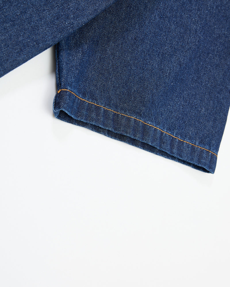 漸變牛仔水洗短袖