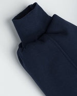 Embroidered striped stand-up collar coat