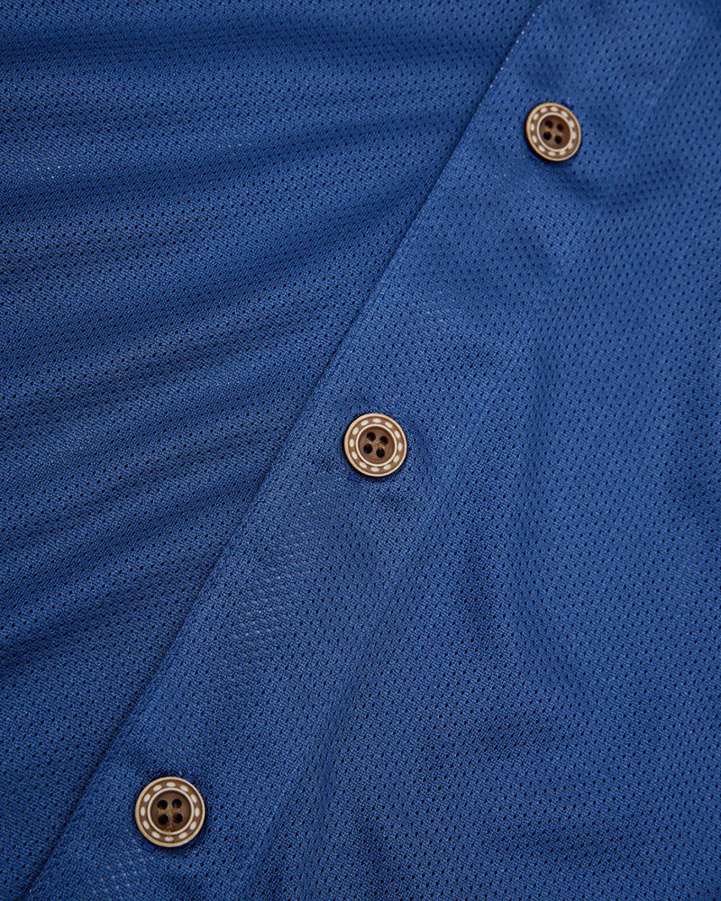 Retro color-blocked sports short-sleeved shirt