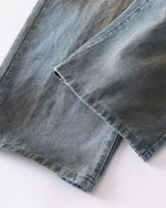 Patchwork ripped jeans