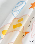 바다 자수 반팔