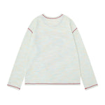 재미있는 패턴의 루즈핏 긴팔 티셔츠