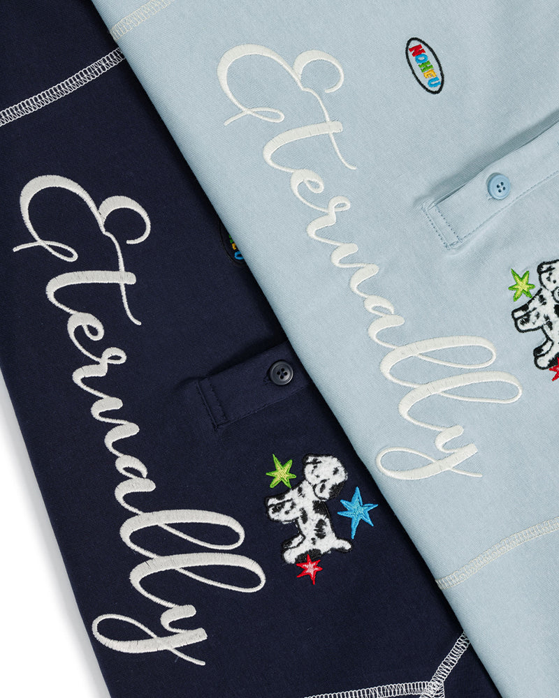 復古撞色小狗短袖