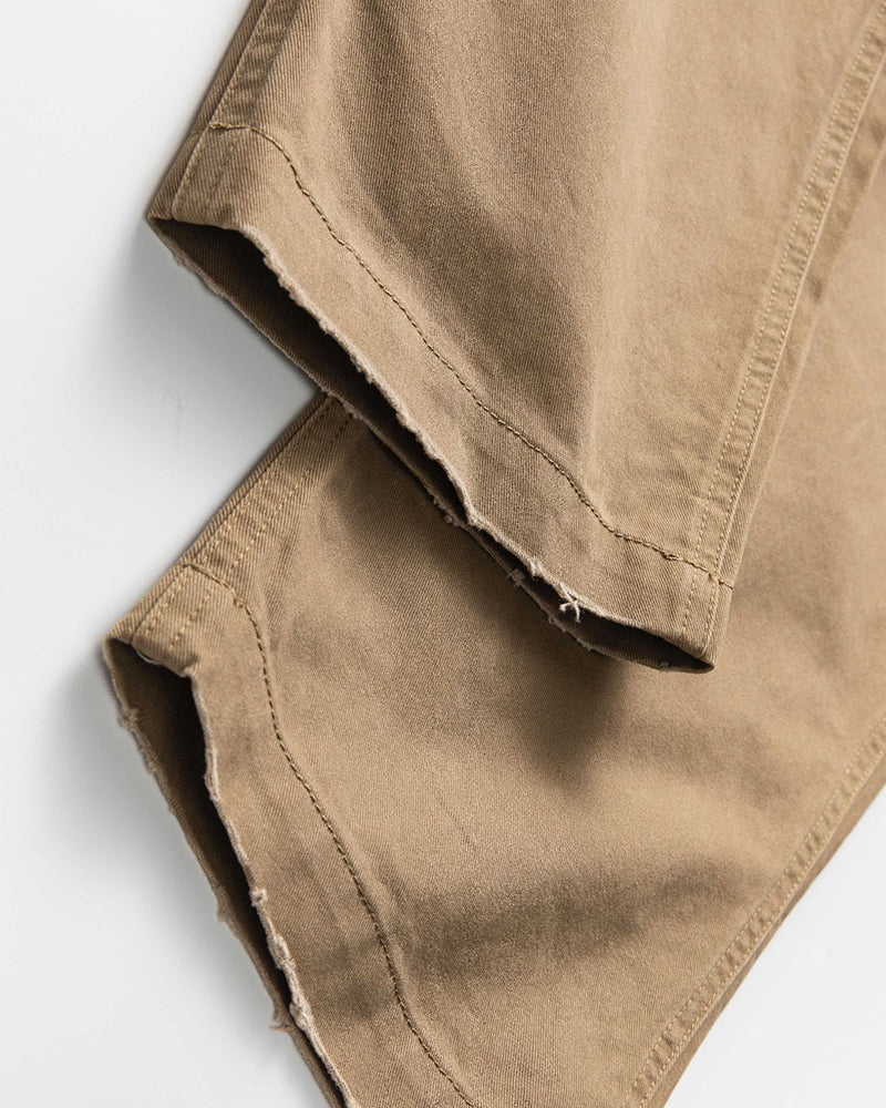 Solid color retro casual pants