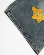 趣味刺綉牛仔褲