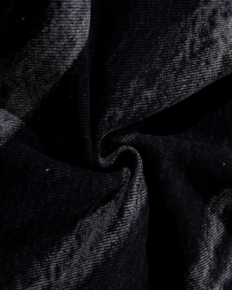 休閑個性牛仔長褲