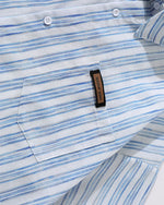 Striped Tie Short Sleeve Shirt