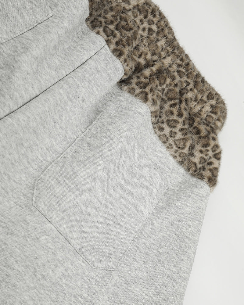 patchwork wide-leg scimitar pants