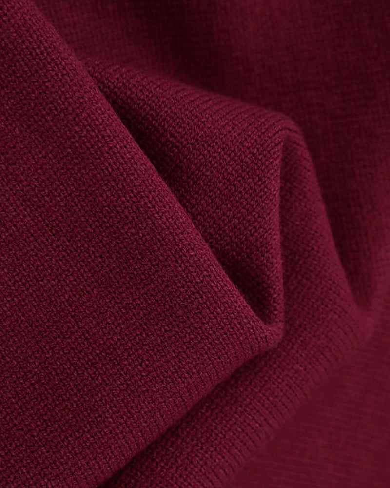 Faux two-piece knitwear