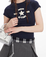 Short round neck short sleeves