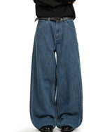 Wide-leg casual jeans