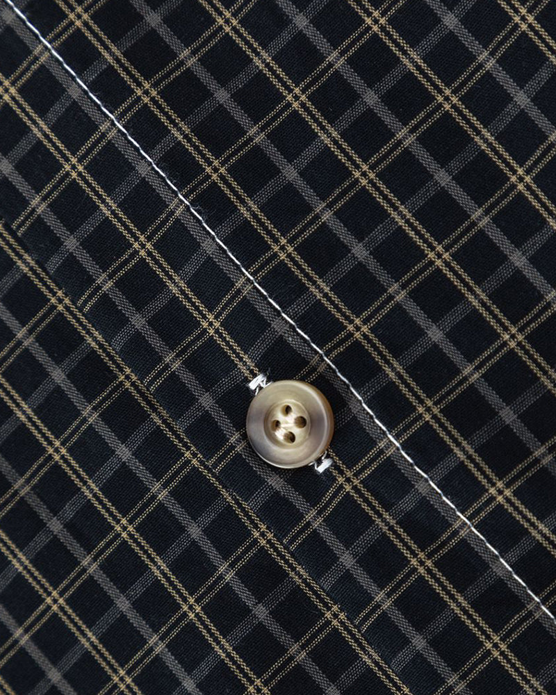 復古條紋短袖襯衫