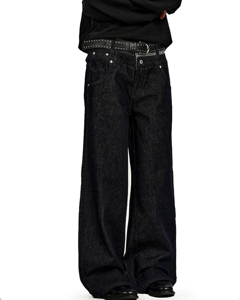 가짜 투피스 캐주얼 바지