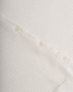 Embroidered plaid short-sleeved shirt