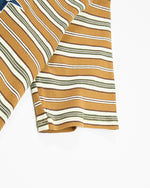 復古撞色條紋短袖