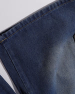 Panelled cargo cropped jeans