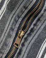 Washed striped couple jackets