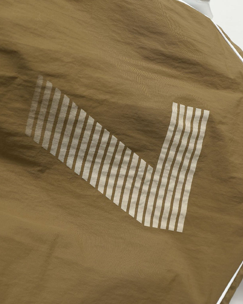 Patchwork racing suit jacket