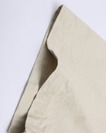 Embroidered zip-up short-sleeved shirt