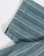 復古條紋短袖襯衫