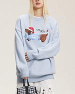 復古趣味刺綉毛衣