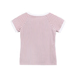 條紋修身短袖