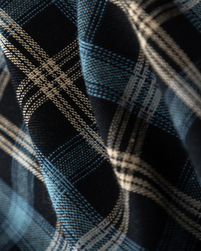 plaid loose long-sleeved shirt