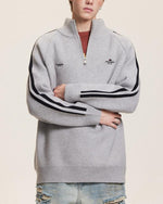 復古運動風立領毛衣