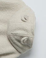 울 플리스 후드 코튼 코트