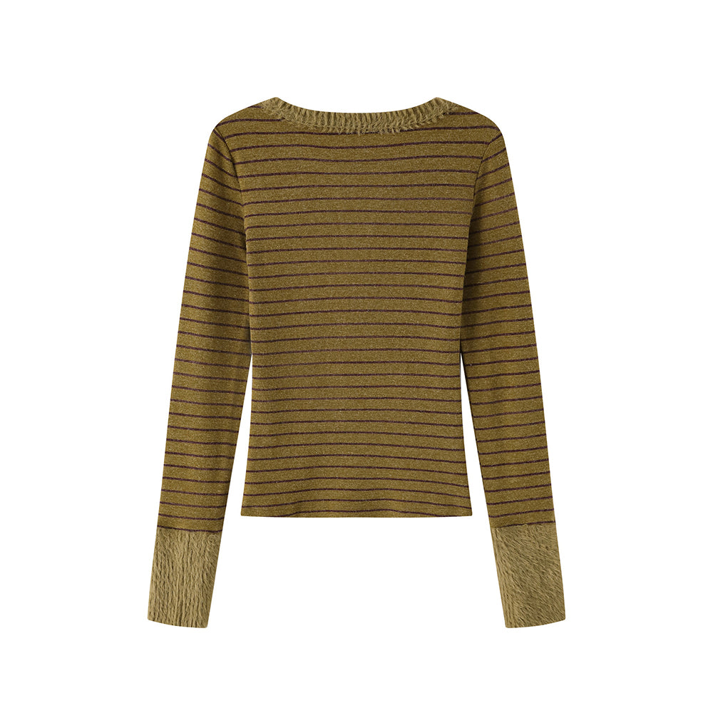 줄무늬 긴팔 셔츠