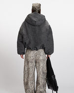 디스트레스드 후드 재킷