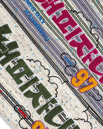 대조적인 줄무늬 짧은 소매