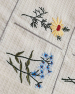 Floral embroidered long-sleeved shirt