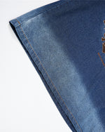 漸變牛仔水洗短袖