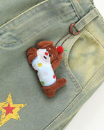 Fun straight-leg denim pants