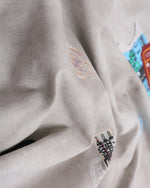 레트로 라벨 캐주얼 반팔