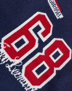 Contrast color pullover sweater