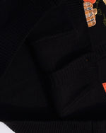 재밌는 작은 호박 자수 스웨터