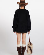 크루넥 풀오버 스웨터