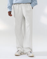 Solid color casual straight leg pants