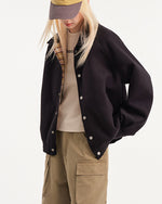 Solid color short coat