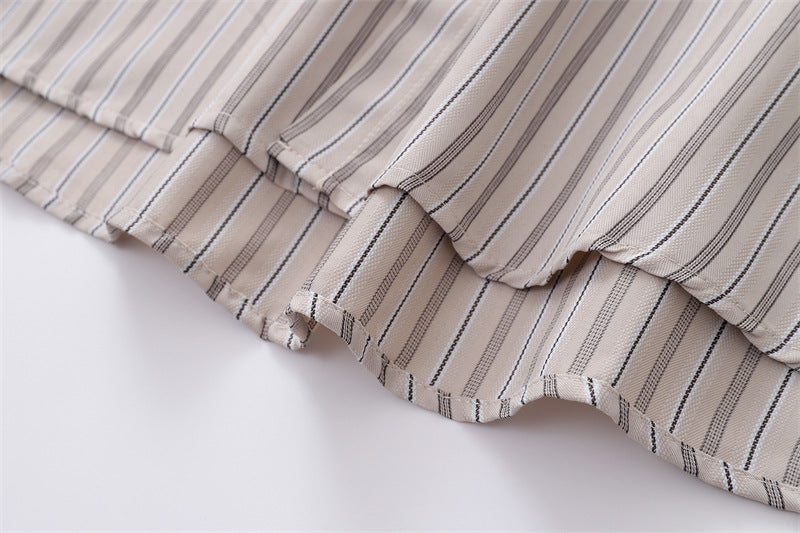 retro simple striped shirt