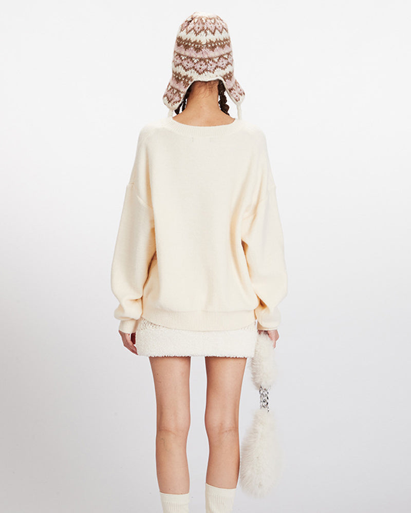 Couple loose knitwear