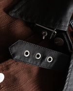 Patchwork lapel coat